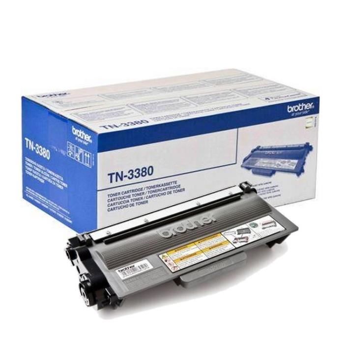 Cartouche de toner Brother TN-3380 Noir XL - Pour imprimantes laser HL-5440D HL-5450DN HL-5450DNT HL-5470DW Cartouche de toner Brother TN-3380 Noir XL - Pour imprimantes laser HL-5440D HL-5450DN HL-5450DNT HL-5470DW