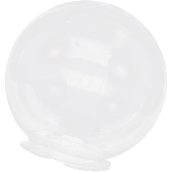 HEMOTON Abat-jour globe blanc de rechange de 120 mm poteau de lampe sphérique Base de globe G9 Couvercle de lampe à boule ronde pour appliques