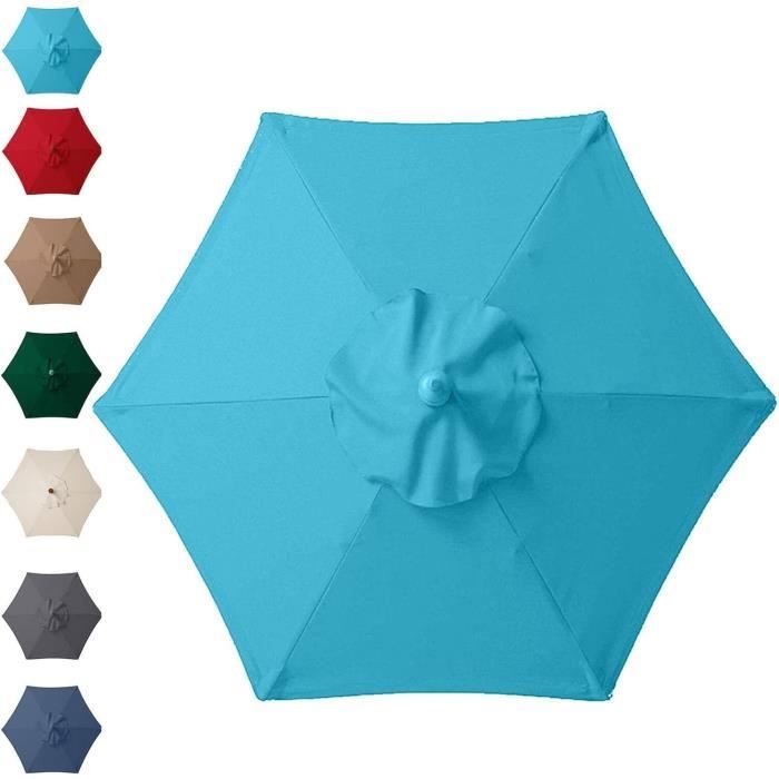 Housse De Rechange Pour Parasol, 2 M X 2 M 4 Nervures Pour Parasol De