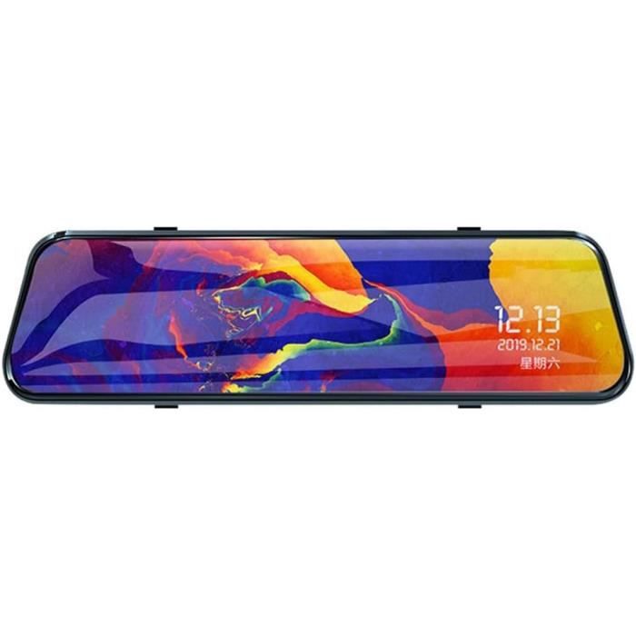 Dash Cam Miroir 9,66 Pouces - Double Caméra 1080P - Aide Au Parking - Écran Tactile IPS