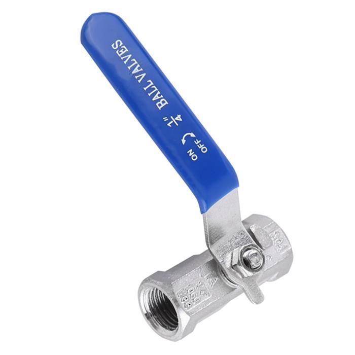 Vanne à Bille Bonetti 1 Pouce Femelle Avec Filtre Papillon Inox 514F, Neuve