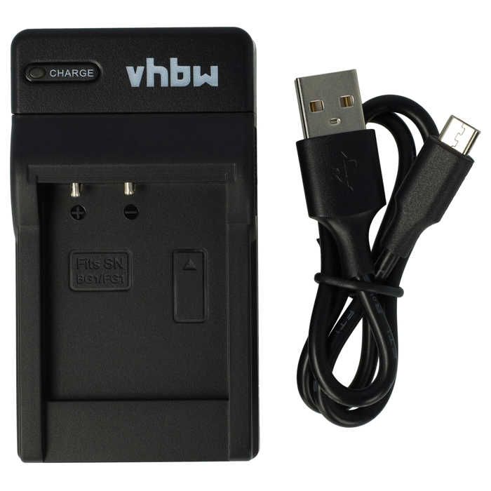 Chargeur Micro USB pour appareil photo, caméscope Sony Cybershot DSC-H20, DSC-H3, DSC-H50, DSC-H55, DSC-H7, DSC-H70, DSC-H9, DSC-...