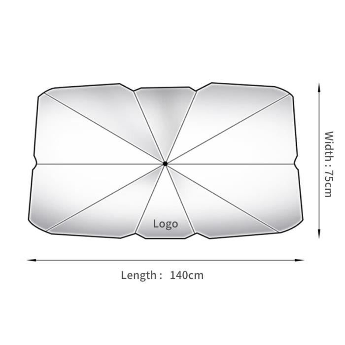 Pare-soleil Sur Mesure Pour Audi Q2 (GA) 2017-2024 - Noir, Polyester, Pliable - Protection Solaire Et Intimité