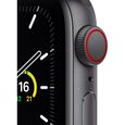 Apple Watch SE GPS + Cellular, 40mm Boîtier en Aluminium Gris Sidéral avec Bracelet Sport Noir-1