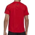 T-shirt de training rouge pour homme Adidas Originals - Manches courtes - Respirant - Fitness - Running-1