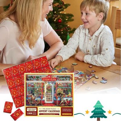 Calendrier de l'Avent 2023 Femme Homme Puzzle 1008 Pieces Cadeau Enfant Ado  Fille Garçon Calendriers de Noël