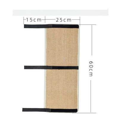 Tapis Griffoir Pour Chat En Sisal Meowtivation - 60x40 Cm, Design Bauhaus, Antidérapant, Protège Meubles