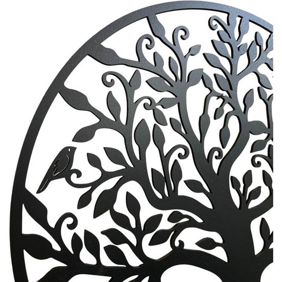 Luccyle Arbre De Vie En Métal - Décoration Murale 30x30cm Intérieur Extérieur Jardin Maison