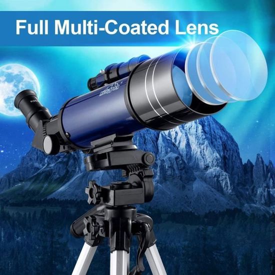 Télescope Astronomique 400-70MM Pro, Optiques en Verre Entièrement Traitées avec Trépied Réglable Adaptateur Phone pour Les Enf 6 - Appareil Photo Télescope Astronomique 400-70MM Pro, Optiques en Verre Entièrement Traitées avec Trépied Réglable Adaptateur Phone pour Les Enf 6 - Appareil Photo