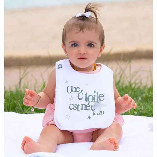 Bavoir Bebe Personnalise Une Etoile Est Nee Moi Cdiscount Puericulture Eveil Bebe