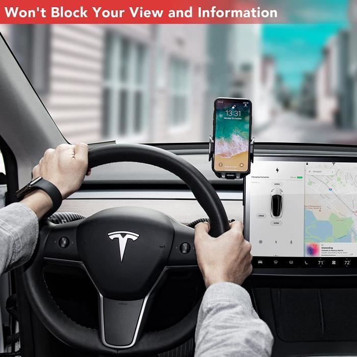 Tesla Model Y Model 3 Support d'écran de téléphone portable pour Tesla  Accessoires d'intérieur Compatible avec tous les smart 489 - Cdiscount  Téléphonie