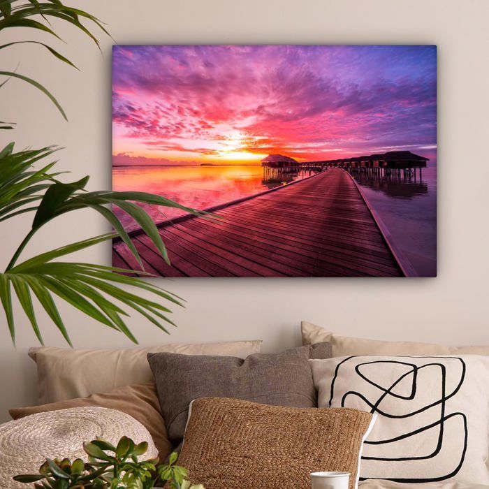 Impression sur Verre 70x100cm Tableaux Image Abstraction Renvers