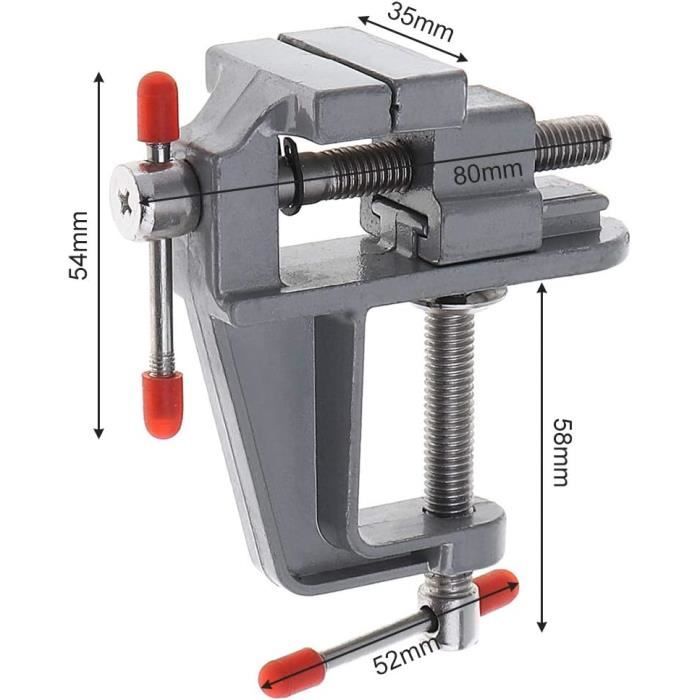 ChgImposs Mini Étau de Table, Mini Alliage d'Aluminium Bricolage