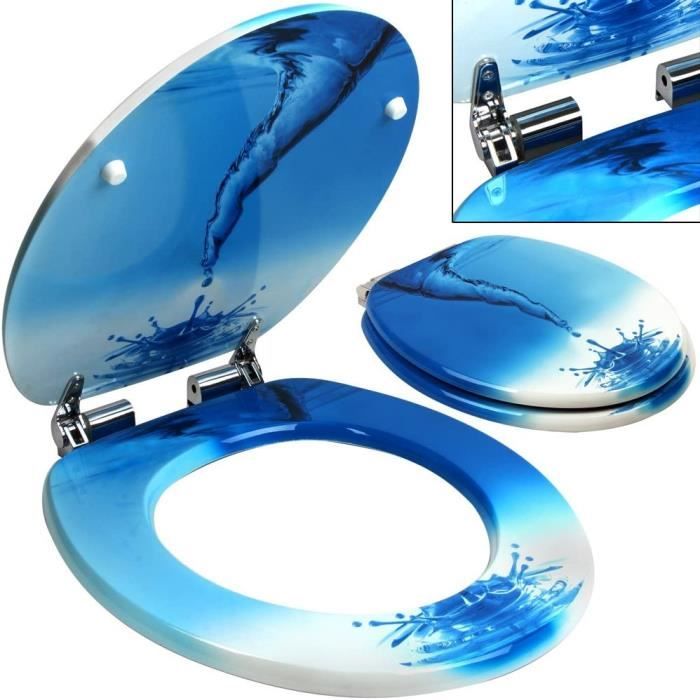Si ge de Toilette avec Rabat Amortisseur Waterhose Abattant