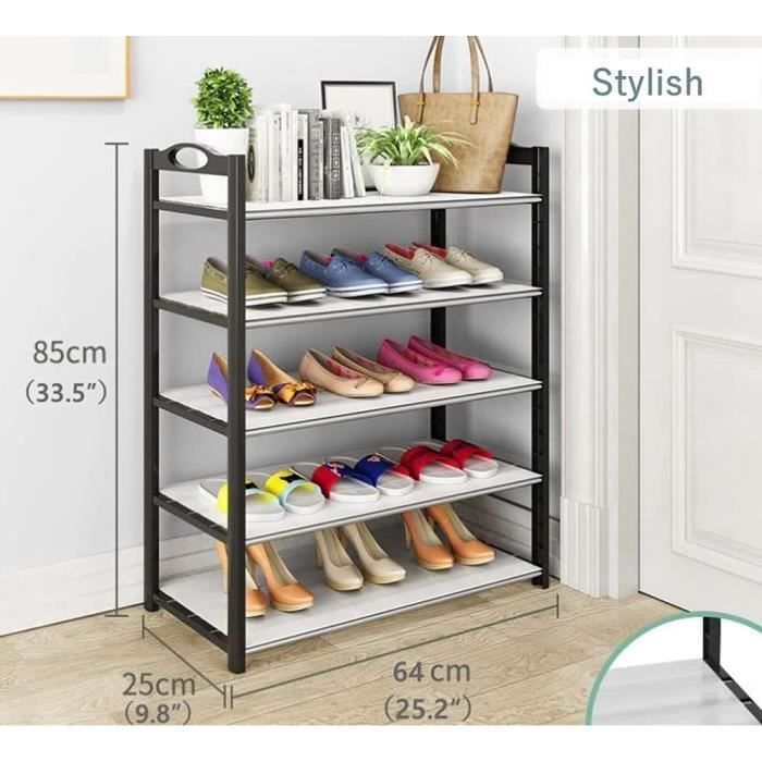 AJW meuble Chaussure Am lior e avec Tampon Poussi re 5 Niveaux ajw-meuble-chaussure-am-lior-e-avec-tampon-poussi-re-5-niveaux
