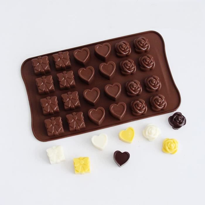 Forme Petit Ours Chocolats Moule à PâTisserie En Silicone AntiadhéSif Moule  Cuisson En Triomphe 2 Pièces