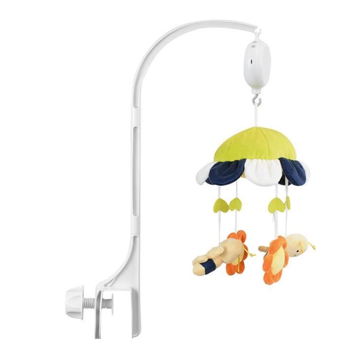 Jouets musicaux suspendus pour berceau de bébé Hochets en peluche pour