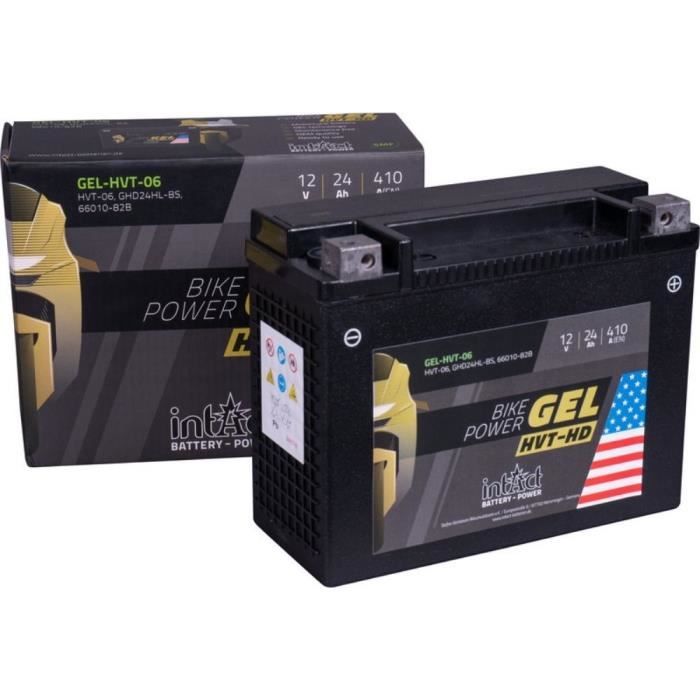 Batterie Moto GEL 12V 9Ah IntAct Bike-Power - Remplace 12N9-4B-1, YB9-B, Pour Motos, Quads, Tondeuses