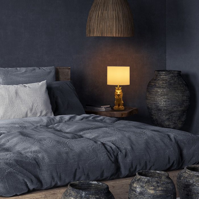 Schemerlamp-tafellamp houten voet 40 cm - online kopen | Lage prijs