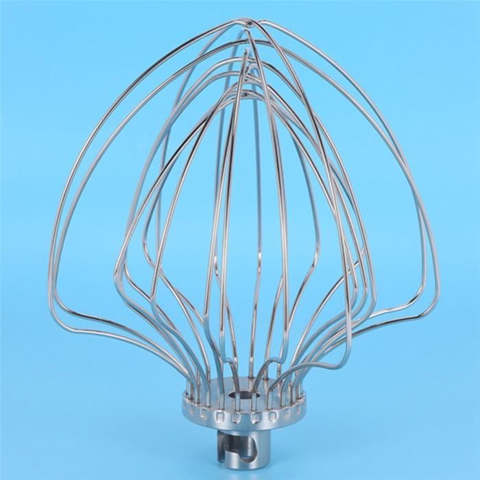 Tête De Mélangeur Fouet En Acier Inoxydable Pour Batteur 7 Litres - Compatible KSM7586P/7990/8990 - Accessoire Pâtisserie Professionnel
