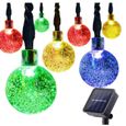 Guirlande Lumineuse Solaire 30 LED Boules Cristale Multicolore - Juce® - Décoration Intérieure et Extérieure-2