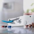 Mini Machine à Coudre électrique à la main Couture des Vêtements Domestique Portable Voyage Blanc -2