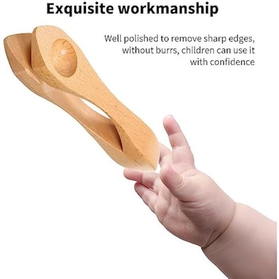 Instrument De Cuillères En Bois Musical – Percussion à La Main – Folk Traditionnel Des Appalaches