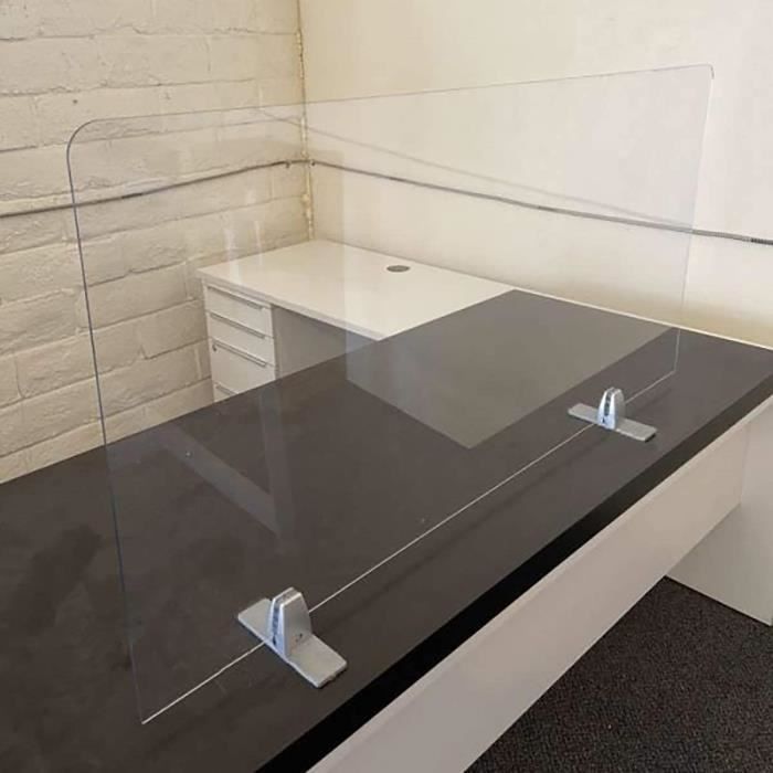 2 Pinces De Table En Aluminium Spier - Pour Fixer Des écrans En Plexiglas (épaisseur 2-20mm) Sur Bureaux