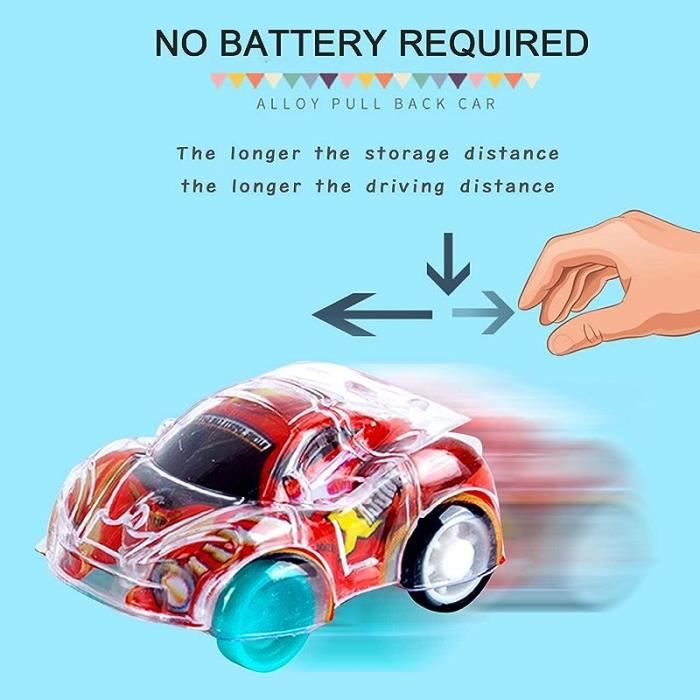 AWAVM - Lot De 24 Mini Voitures Friction - Voitures Jouets 4 Roues Motrices - Sans Batterie - Couleurs Variées - Dès 3 Ans