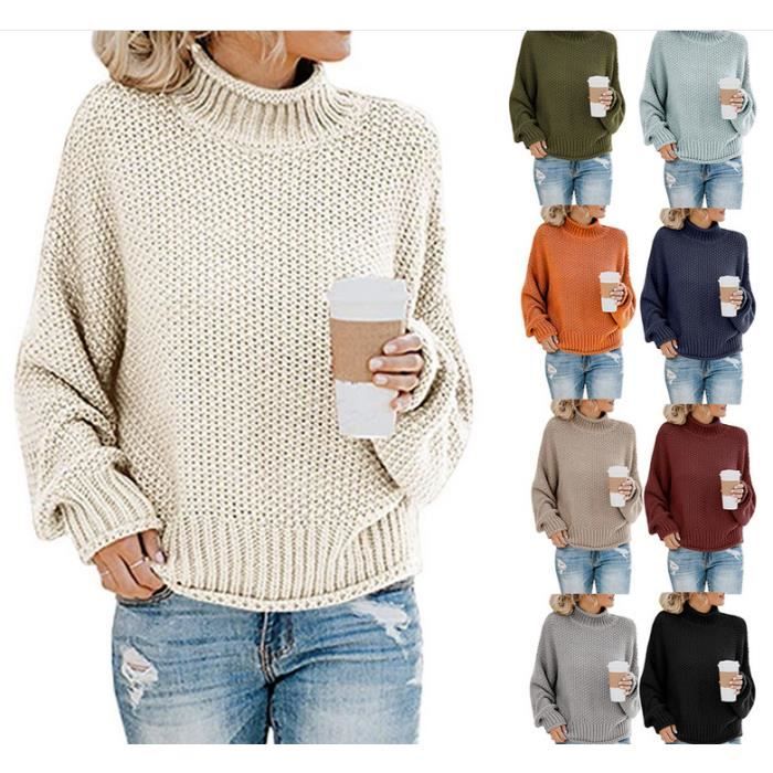 Pull court et large hot sale femme