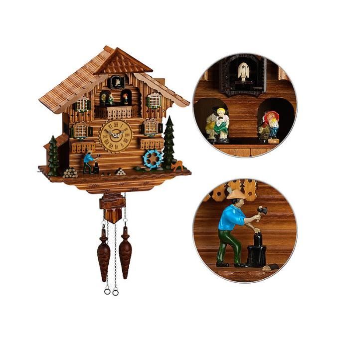 CLOCKVILLA HETTICH-UHREN Horloge à coucou de la Forêt-Noire - Mouvement