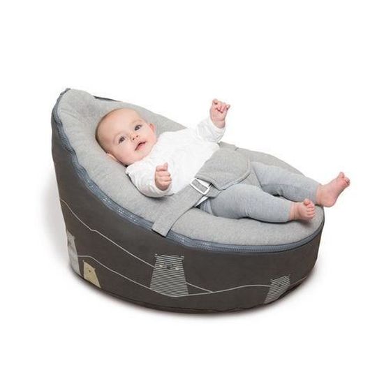 Babymoov Doomoo Nid Bear Grey Transat Microbilles Evolutif Cdiscount Puericulture Eveil Bebe