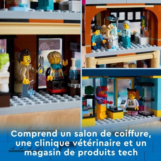LEGO® City 60380 Le Centre-Ville, Jouet de Maquettes avec Salon de  Coiffure, Vétérinaire, et Hôtel - Cdiscount Jeux - Jouets