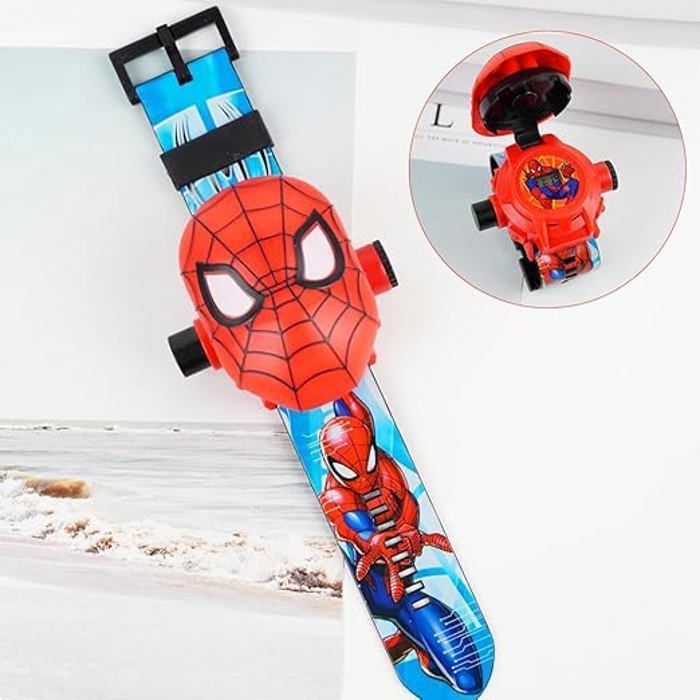 Projection Jouets Montre Spiderman Projecteur Spiderman Montre  Enfant,Montre Projecteur,Montre Digitale Au
