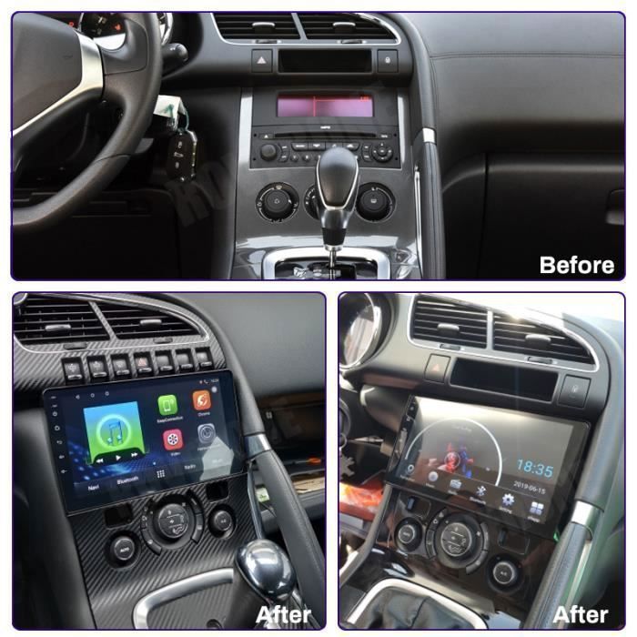Hizpo voiture systèmes intelligents Radio pour Peugeot 3008 2009-2015