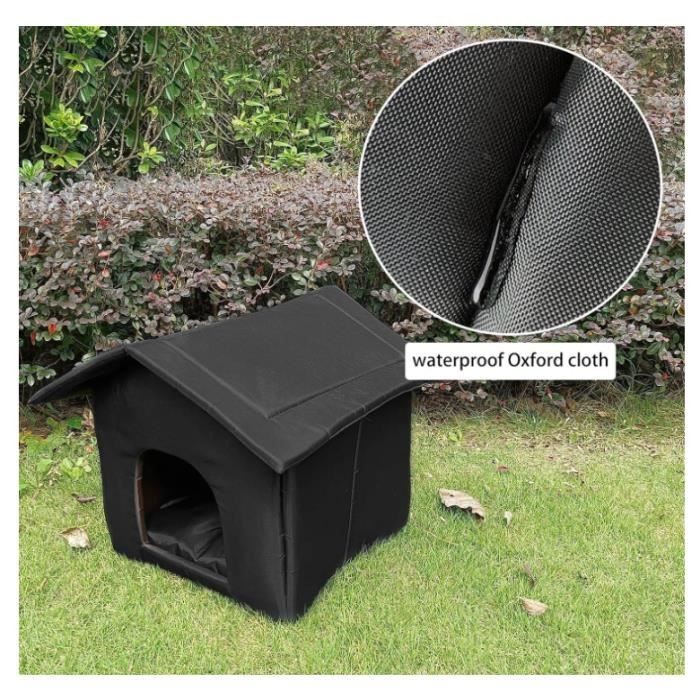 Niche Chauffante Pour Chat/chien - Température Réglable (35°C-50°C) - Toit Amovible Et Lavable - Intérieur/extérieur - Pour Animaux Moyens