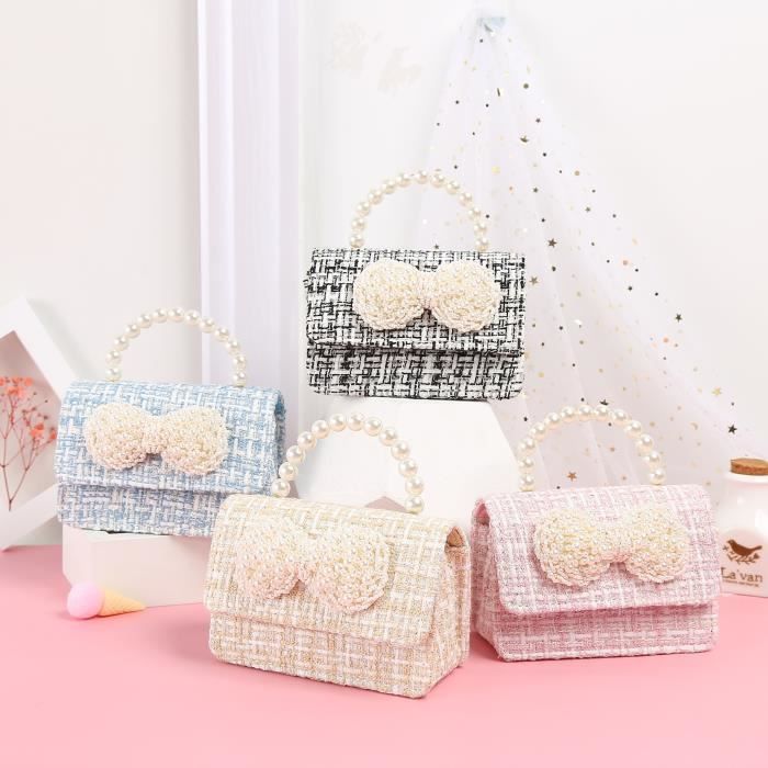 Sac à Main Fille En Forme De Chat • Mini Sac Bandoulière Rose • Cuir PU • Pour Enfants 3-8 Ans