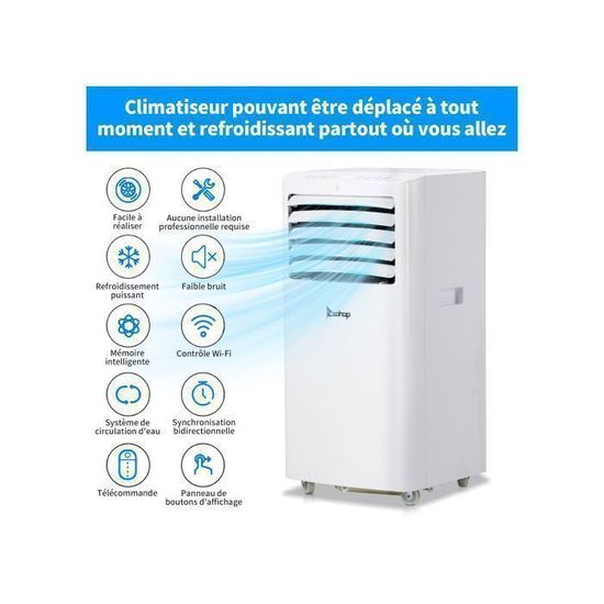 Climatiseur Portable COMFEE' Rêve-12E 3.5kW (12000 BTU) - Refroidissement, Ventilateur, Déshumidificateur 3-en-1 Pour Pièce Jusqu'à 43m² - 2