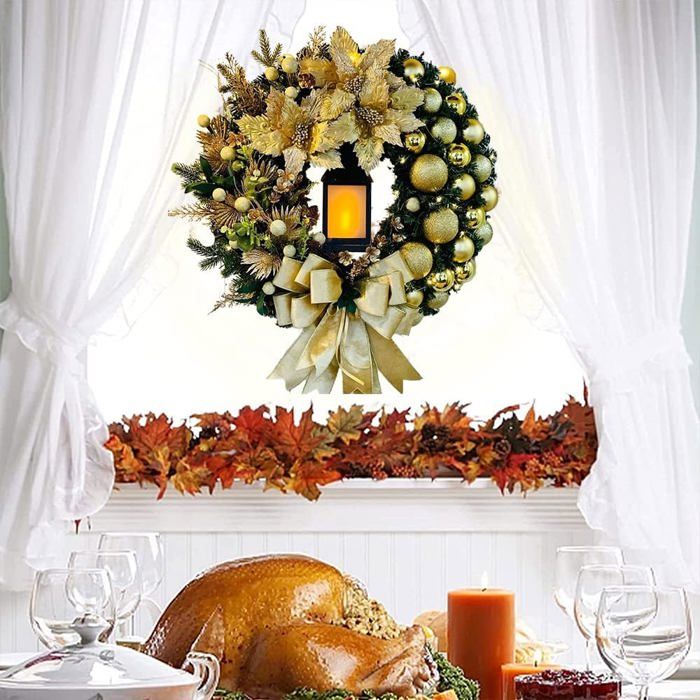 Peha - Couronne à Suspendre Avec Père Noel L.25 X L.10 X H.40 Cm - Gamm