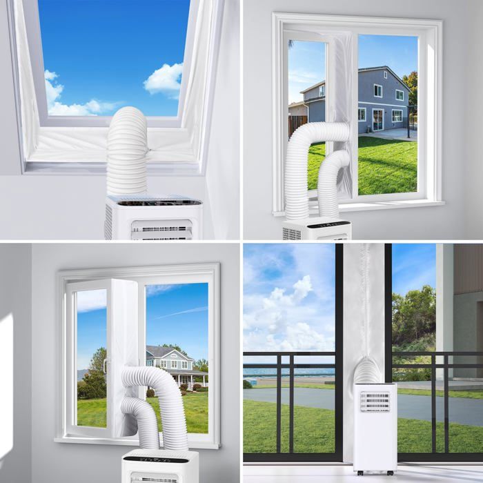 Raccord Universel Pour Tuyau D'évacuation Climatiseur Mobile - Adaptateur 130/150 Mm, Matériau ABS Durable - Installation Facile Sans Vis, Compatibilité Universelle
