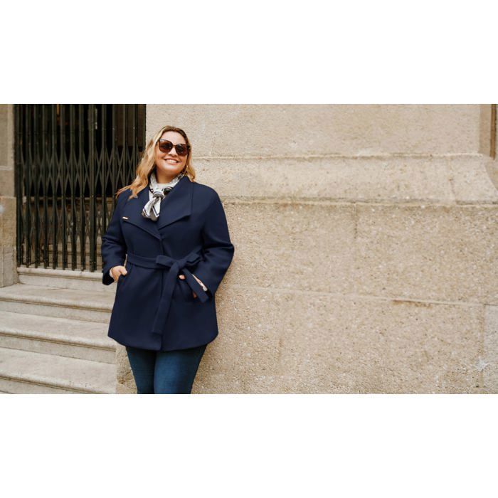 Manteau D'hiver Femme Next - Bleu Marine, Taille 14, OCCASION TRÈS BON ÉTAT