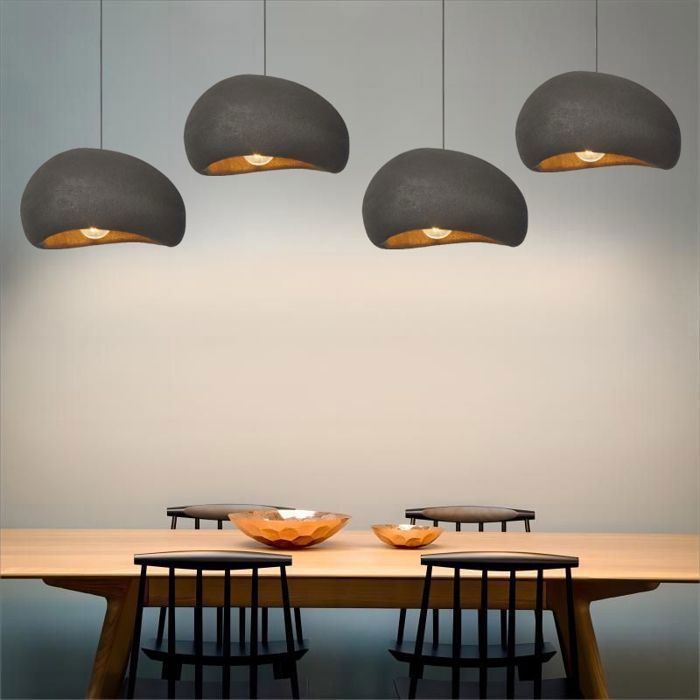 Suspension Luminaire Design En Métal - Diamètre 23 Cm, Culot E27, Style Moderne, Pour Cuisine, Salon, Chambre