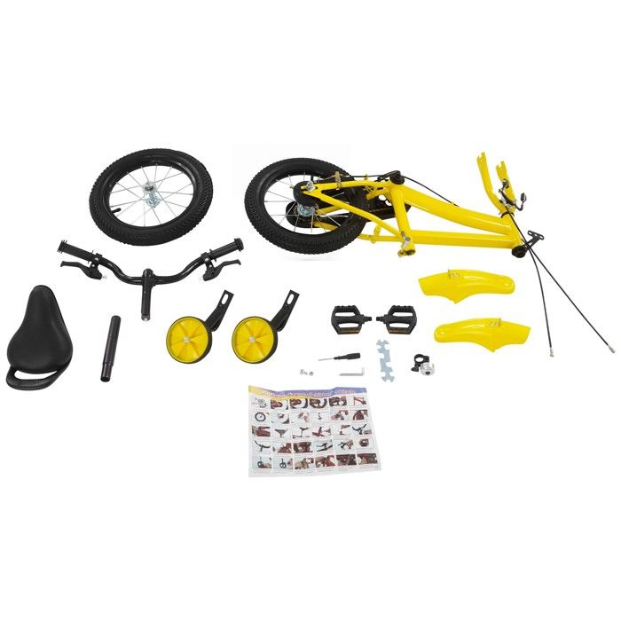 Vélo Enfant 14 Pouces - JOYSTAR - Freins à Double Main - Roues Stabilisateurs - Vert