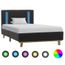 Ingshop C Cadre De Lit Avec Led Gris Fonce Tissu 90 X 200 Cm