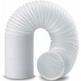 Tuyau d'évacuation climatiseur - Résistant à la chaleur Flexible en PP - Climatiseurs mobiles - 150 mm 2 m