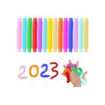 Tubes Sensoriels Lumineux 6 Pièces – Animaux Multicolores Anti-Stress Avec LED, Parfait Pour Enfants TDAH Ou Autistes