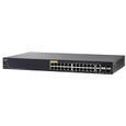 Switch Gigabit Cisco Small Business SG350-28P manageable 24 ports 10-100-1000 PoE+ (195W) avec 2 ports combo Gigabit -SFP et 2-0