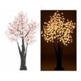 Arbre à LED, Cerisier 150 cm avec 384 fleurs lumineuses blanc chaud - IP44-0