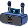 Tonor Enceinte Karaoke Complet Haut-Parleur Bluetooth avec 2 Microphones sans Fil pour Le Chant, Machine de Karaoké Sono Portable-0