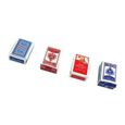 4 Sets Jeux de Cartes Poker Papier 1-12 Miniature Jouet pour Poupée Dollhouse Accessoire M1373-0